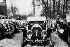 202. 8 Valve, Chassis # 366, Reg BJ 2305 Opening Rally, Ripley, Surrey. 14-4-46, Hantboy Hotel