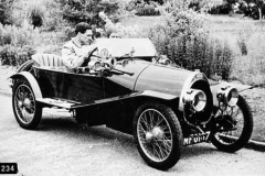 234. 8 Valve, Chassis # 765, Reg. MF 6167 Peter Hampton with car.