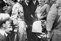 27A. 16 Valve Coupe des Voiturettes. Le Mans 29 August 1920. (255.01 miles). Ernst Friderich, winner (right), with Ettore Bugatti.