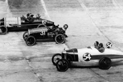 92. Type 13 Brooklands 200 mile race 22 October 1921. Car 31, Pierre de Vizcaya, 4th, car 67, Douglas Hawkes and car 54, Jack Munday.