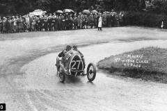 110. Type 13 International '1500' Trophy. Isle of Man 22 June 1922. (226.50 miles). Car 27: Jaques Mones-Maury (3rd). Crossley Bugatti.