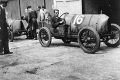 128. Type 13, Chassis # 1317 JCC 200, Junior Car Club race. Brooklands 19 August 1922. Car:16 Leon Cushman, Car 17: Bunny Marshall.