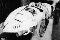 165. Type 13, Chassis # 1398 JCC 200, Junior Car Club race. Brooklands 13 October 1923. Car 5: L. Lancaster. Damaged.