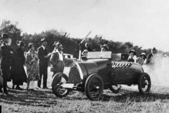 178. Type 23, Chassis # 922 New Zealand c. 1924. Driving test at a gymkhana, A. J. Roycroft at the wheel.