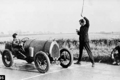 195. Type 13, Chassis # 1318, Reg. CT 5219 Testing near Bourne. "Cordon Rouge", Raymond Mays with Amherst Villiers and Harold Ayliffe seated.