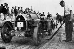 289. Chassis # 2533, Reg. YP 8506 Lewes, 7 September 1935. Ogle in car, L. E. Bachelier on 'Timing Spad