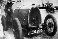 335. Reg. KK 5590 Llandudno, Wales 1929. Jack Lemon Lemon Burton in his Brescia with R.J. Mead. (see also pics. 325, 336 & 337).